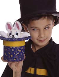 Magic Entertainer Rabbits Hats Coins